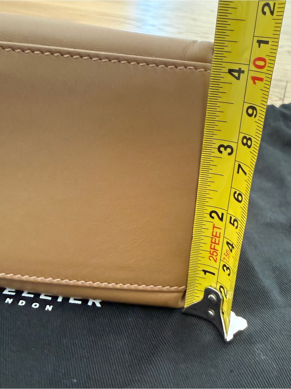 Demellier Florence Clutch in Deep Toffee - Picture 8 of 10